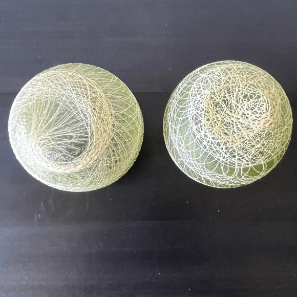 Set of 2 MCM Roly Poly Spaghetti String Drink Glasses // Color Craft Shat-R-Pruf - Picture 5 of 5